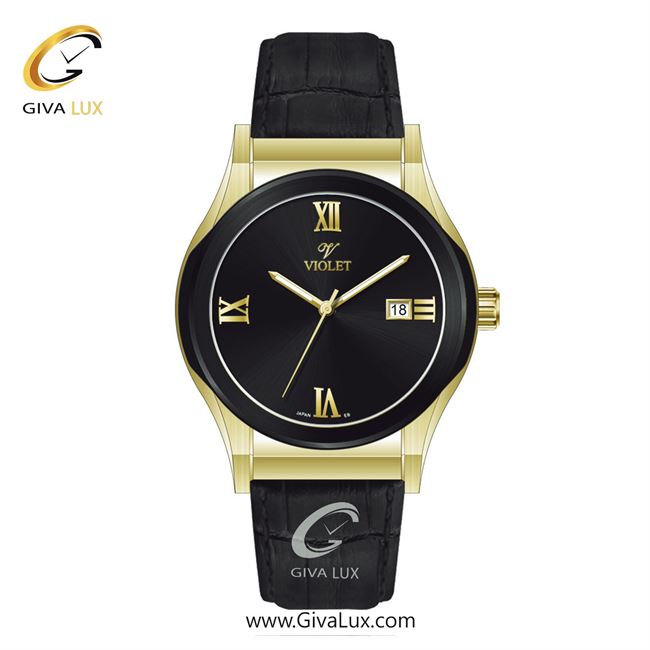 ساعت مچی اورجینال مردانه ویولت VIOLET مشکی-طلایی | مشکی| مشکی| کد رفرنس 0565/2